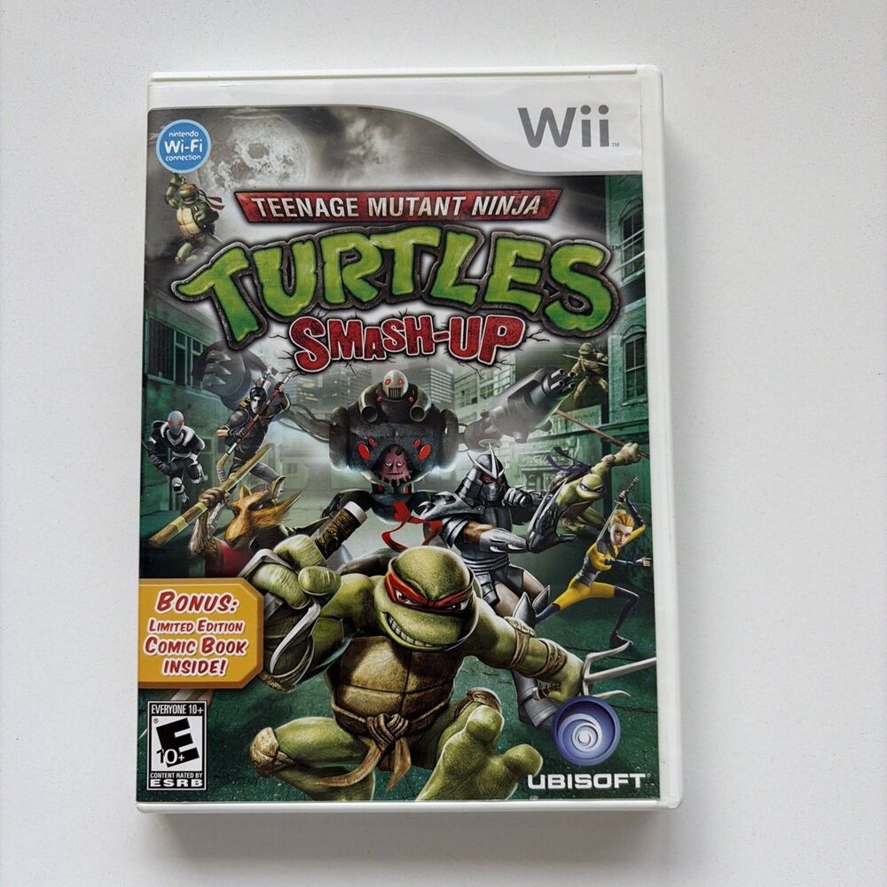 Teenage Mutant Ninja Turtles Smash Up Nintendo Wii Game With Case ML453